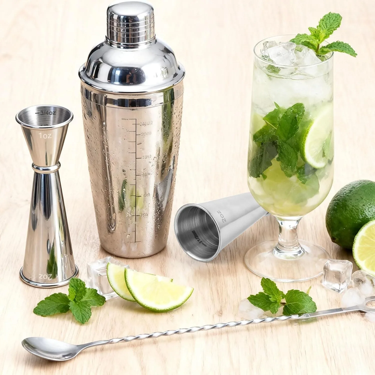 1 قطعة الوالج للنادل ، 2 أوقية 1 أوقية مزدوجة النار قياس كوكتيل الرقص ، كوب قياس من الفولاذ المقاوم للصدأ لوازم السقاية