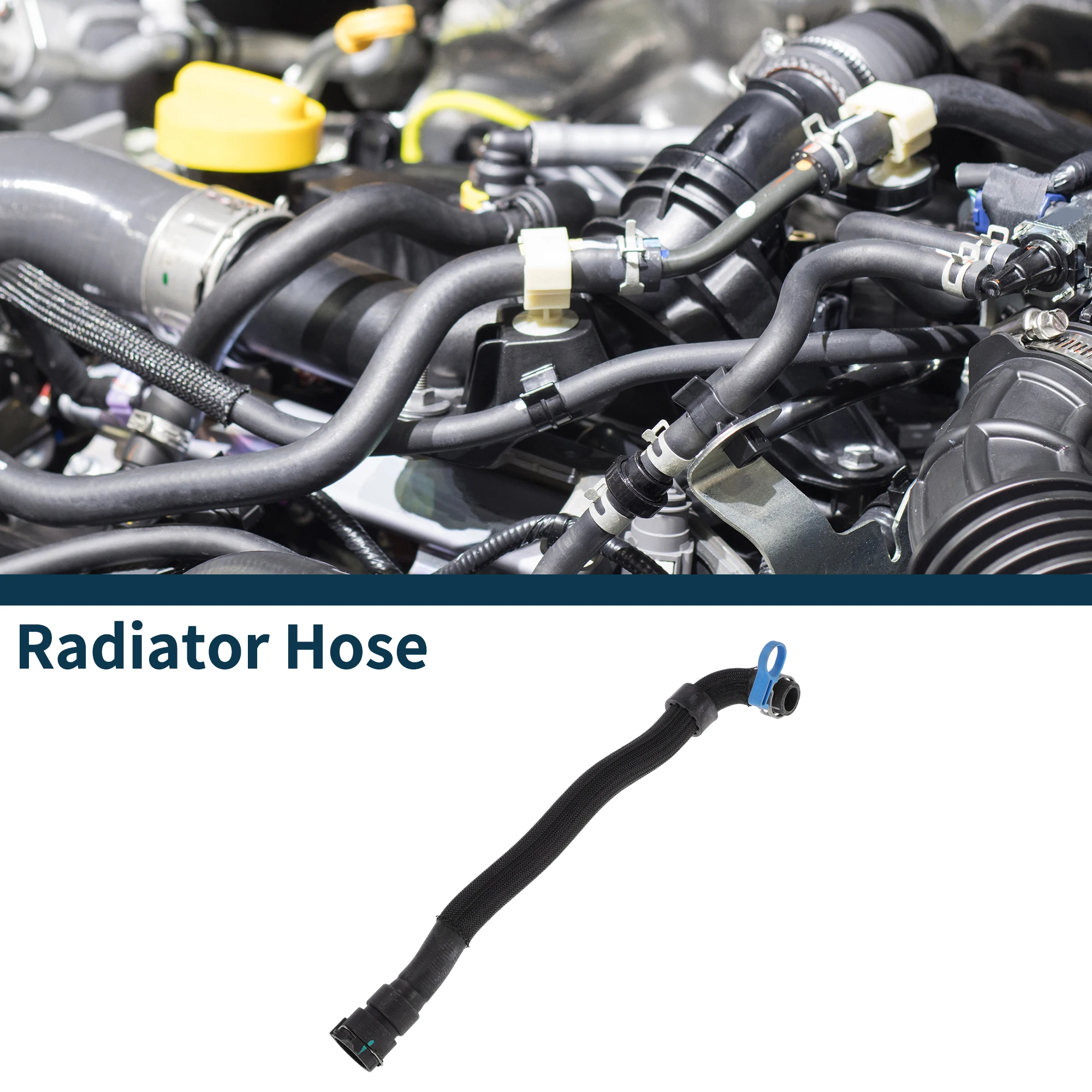 X Autohaux Radiator Hose Heater Hose for Land Rover Discovery Sport 2018-2020 No.LR094123 Rubber Radiator Hoses Black 1 Pc