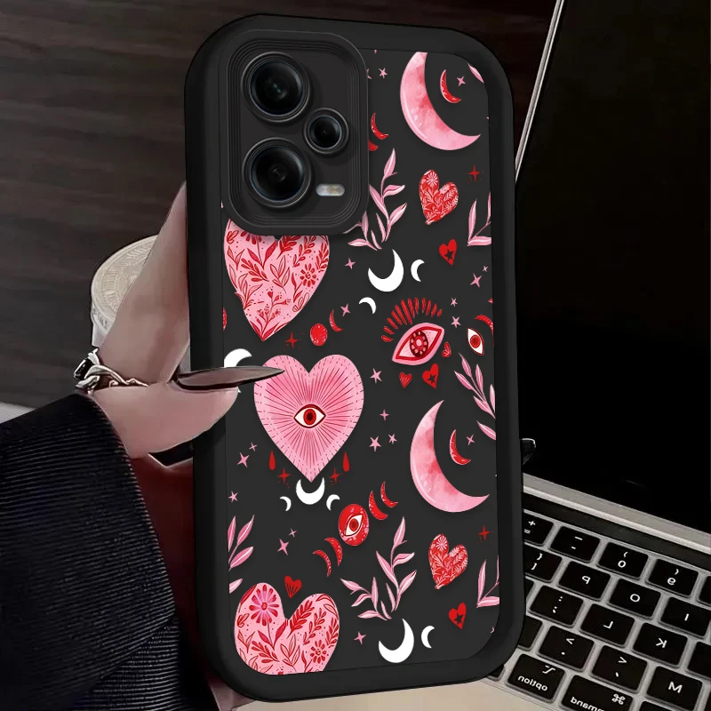 Pink Heart-shaped Phone Case for Xiaomi Redmi A5 A4 A3 A3X A2 A1 Plus 13X Redmi K80 Ultra K70 K70E K60 K60E K50 K40 K40S K30 view 6