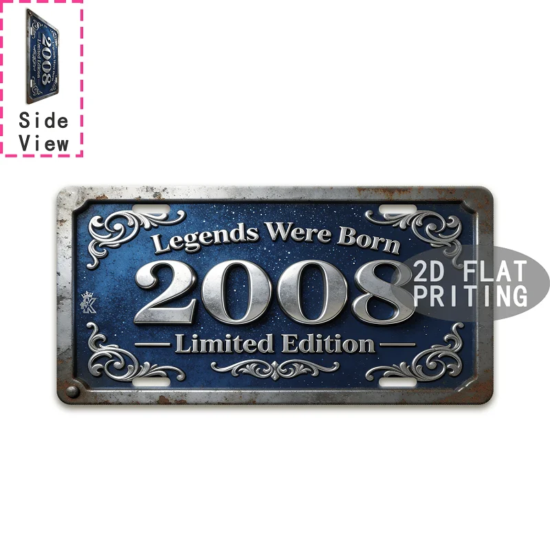 2D Flach – Wanddekoration, Geburtstagsgeschenk, Vintage Legend Limited Edition Logo aus dem Jahr 2008, erschwingliche Raumdekoration, Valentinstagsgeschenk