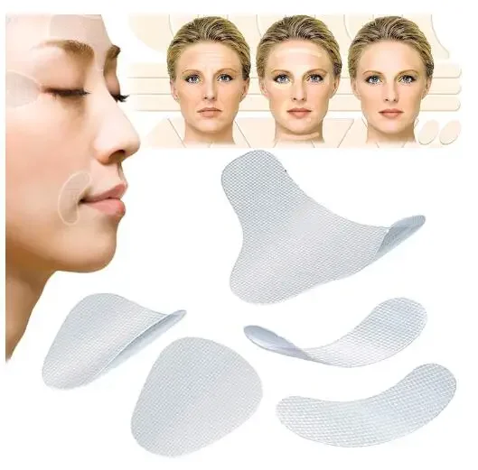 63pcs/set Facial Line Wrinkle Sagging Skin Lift Up Tape Anti-aging Stickers Frown Smile Lines Forehead Anti-Wrinkle Patches