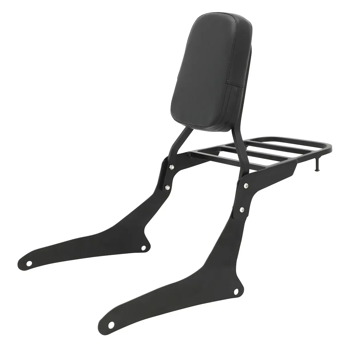 Backrest Sissy Bar Luggage Rack For Yamaha V-Star XVS950 XVS1300 XVS1300A 07-up