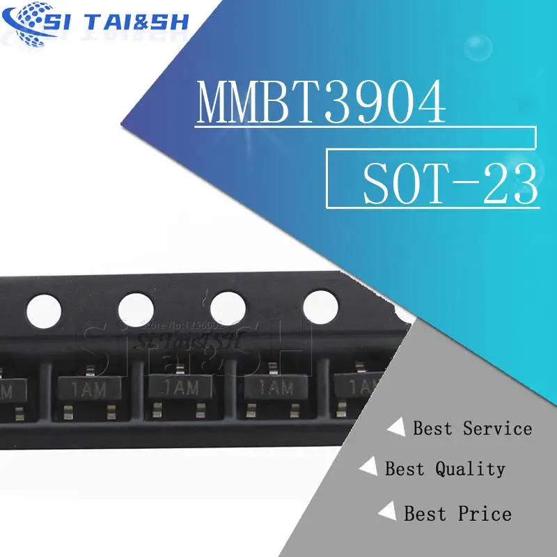 100 قطعة MMBT3904 SOT23 3904 سوت 2N3904 SMD سوت-23 1 جديد الترانزستور