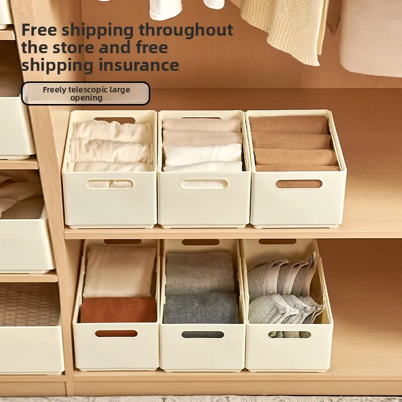 

storage box retractable bedroom dormitory wardrobe large capacity free stretching superimposed storage clothes drawer type