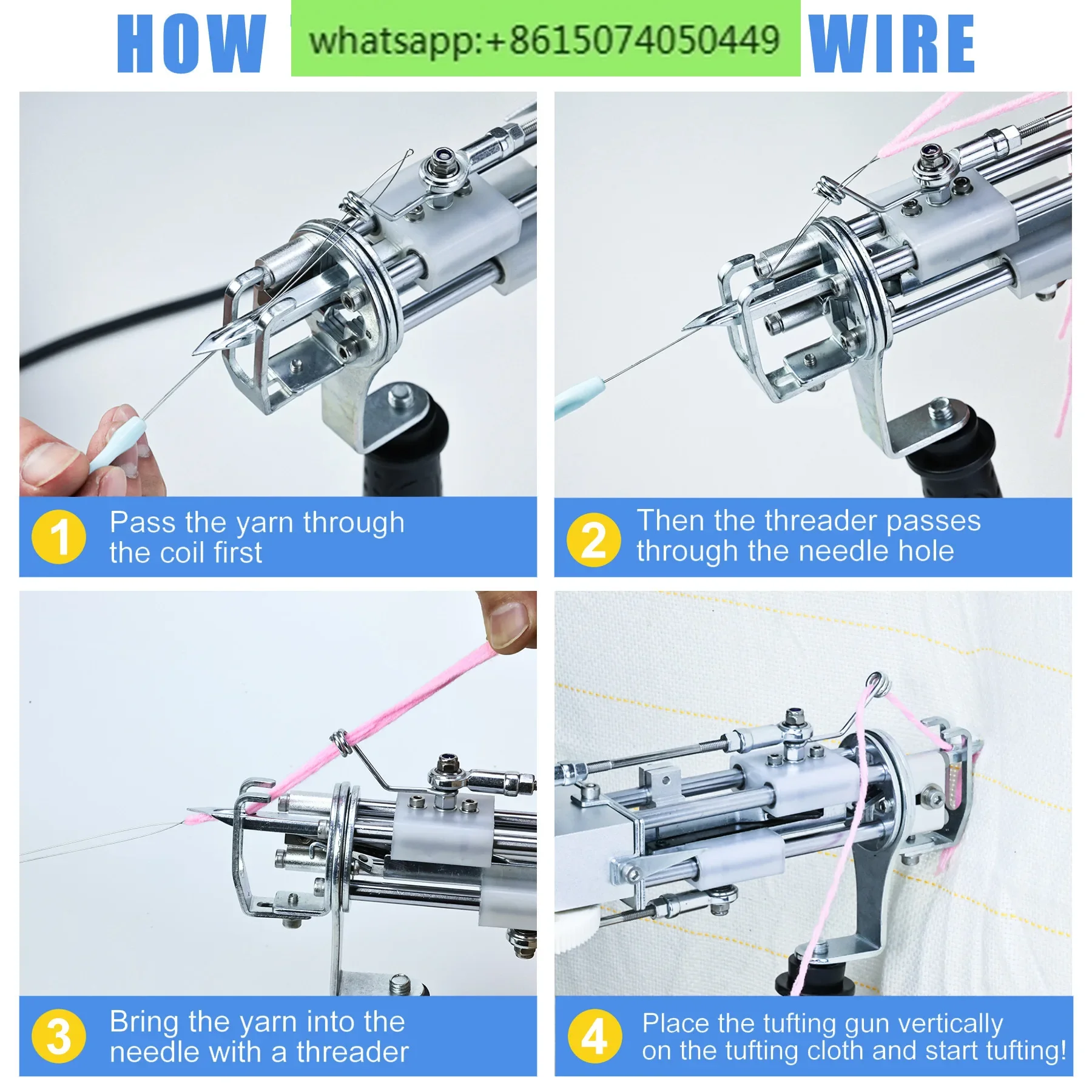 2-in-1 tufting gun, carpet weaving machine, handheld tufting gun, carpet electroacupuncture