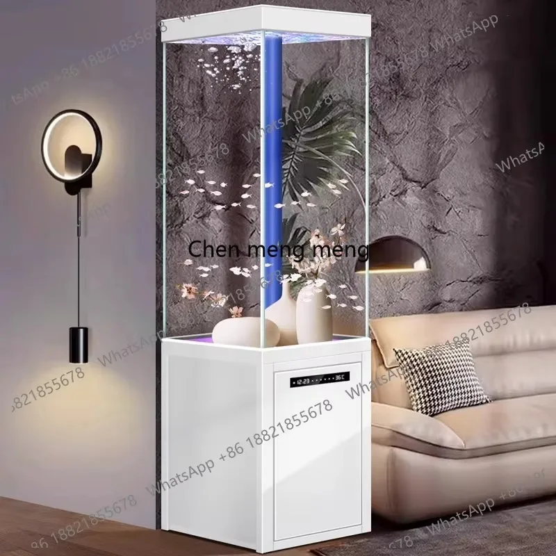 

RR New fish tank, small living room, household bottom filter, water-free floor-to-wall smart aquarium