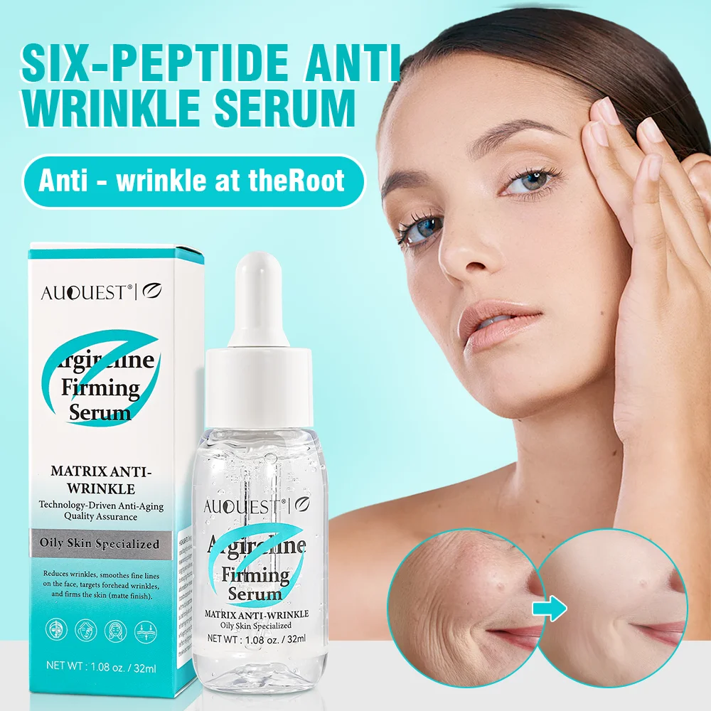 Six-Peptide Firming Facial Serum Highly Effective Anti-Wrinkle Skin Firming Smooth Preventing Improving Crow's Feet Face Serum