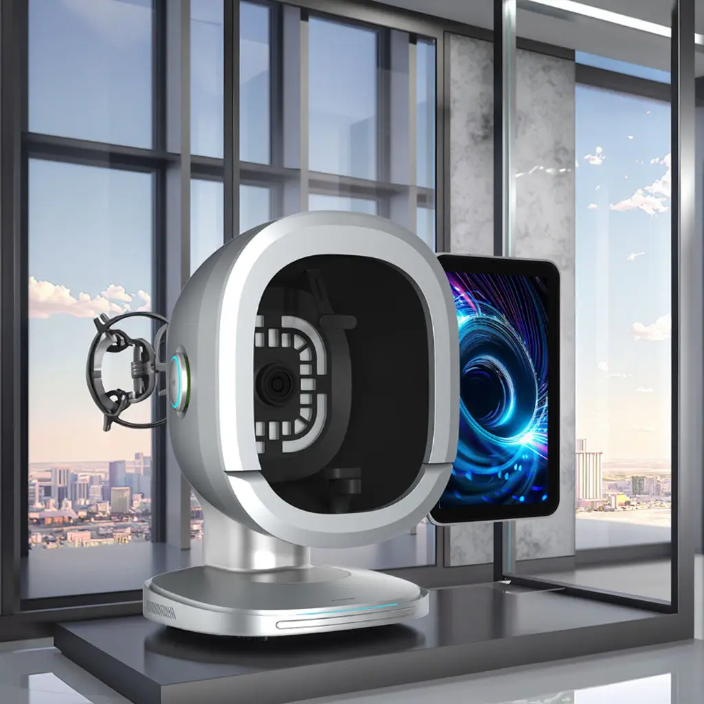 2025 جديد 3D AI محلل بشرة الوجه كاميرا مزدوجة HD 15.6 بوصة 3 طيف الضوء تقرير الوقت الحقيقي استخدام الصالون #1