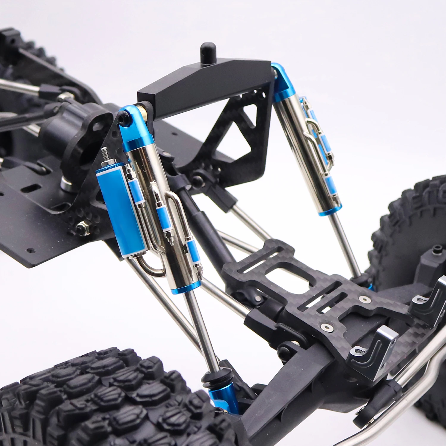 1/10 Simulated Negative Pressure Damper Shock Absorber with Sticker for RC Crawler UT4 TRX4 RR10 Wraith 90046 DIY Upgrade Part
