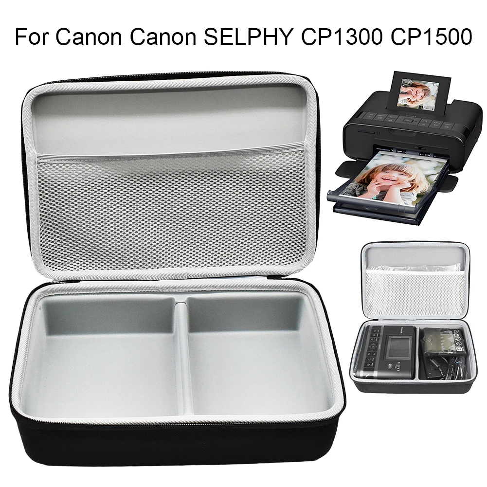 EVA Hard Travel Case Wireless Compact Photo Printer Travel Protective Carrying Storage Bag for Canon Selphy CP1200 CP1300 CP1500