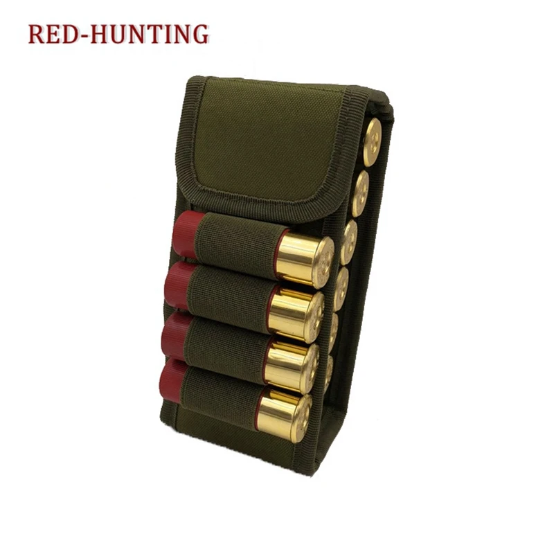 Tactical Magazine Pouch Hunting Accessories 16 Round 12 Gauge Shot Gun Ammo Shell Cartridge Holder Bag Molle Accessory view 4