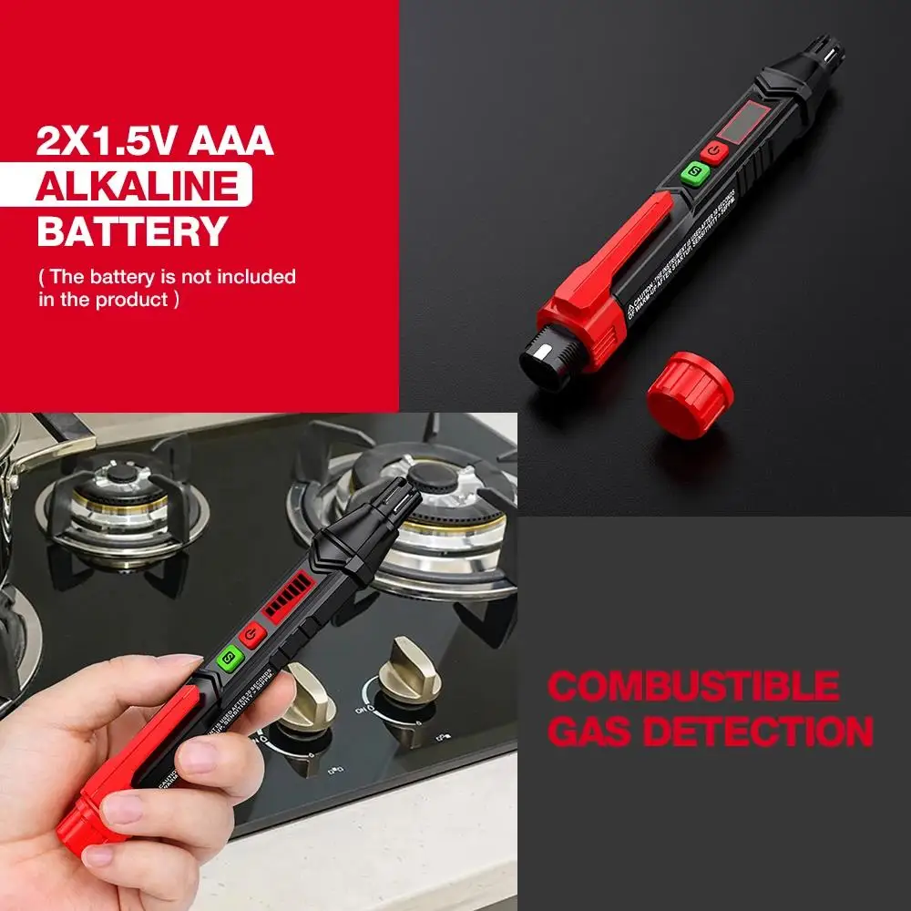 HABOTEST HT59 HT60 HT61 Gasleckdetektor, Detektor für brennbare Gase, Ton- und Bildschirmalarm, Mini-Gasdetektor für natürliches Methan – Detail 22