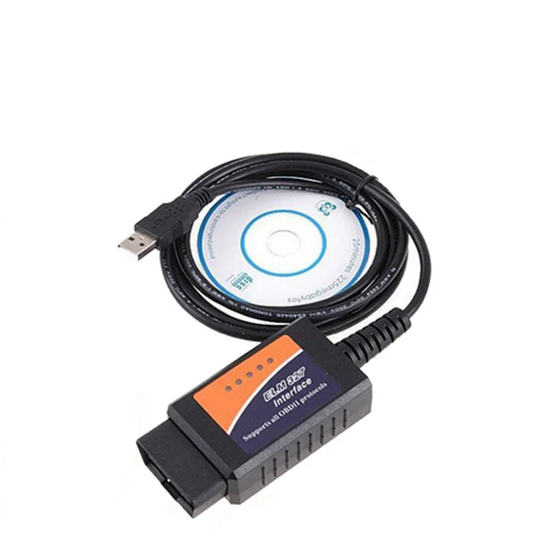 Car Fault Diagnosis Detection Cable Instrument ELM327 V1.5 OBD2 Driving Computer USB Interface Cable