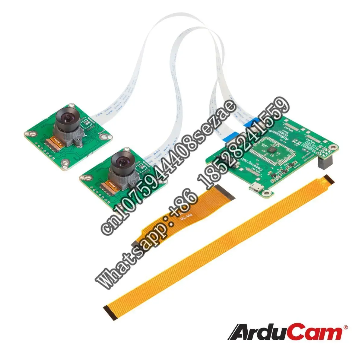 

Arducam 1MP*2 Stereoscopic Bundle Kit for Raspberry Pi Jetson Nano/Xavier NX Two OV9281 Shutter Monochroom