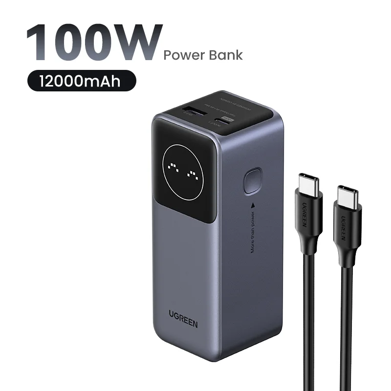 UGREEN Nexode Mini 100W 12000mAh Power Bank 20000mAh Draagbare PD Externe Batterij PowerBank voor iPhone 17 pro 16 Snel Opladen