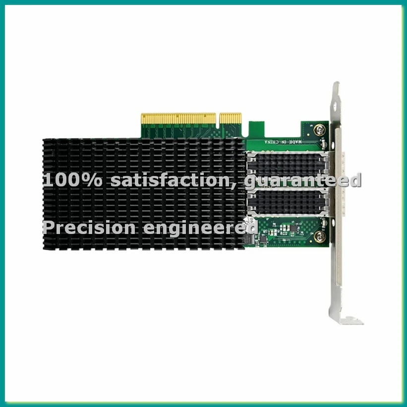 

Двухпортовая сетевая карта Pcie X8 X-4 с оптоволоконным интерфейсом 10G SFP28, двухпортовый сетевой адаптер 10G - TCES