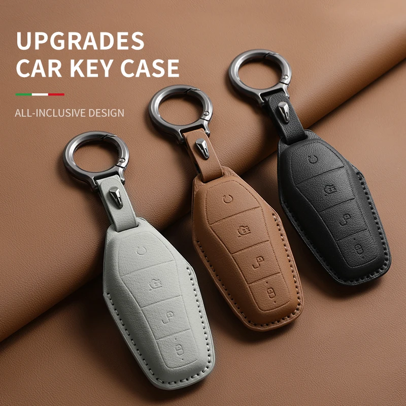 

Car Key Cover Case Holder for BYD Han Ev Tang Dm Qin PLUS Song Pro MAX Yuan Dolphin E2 Protector Auto Key Car Accessories