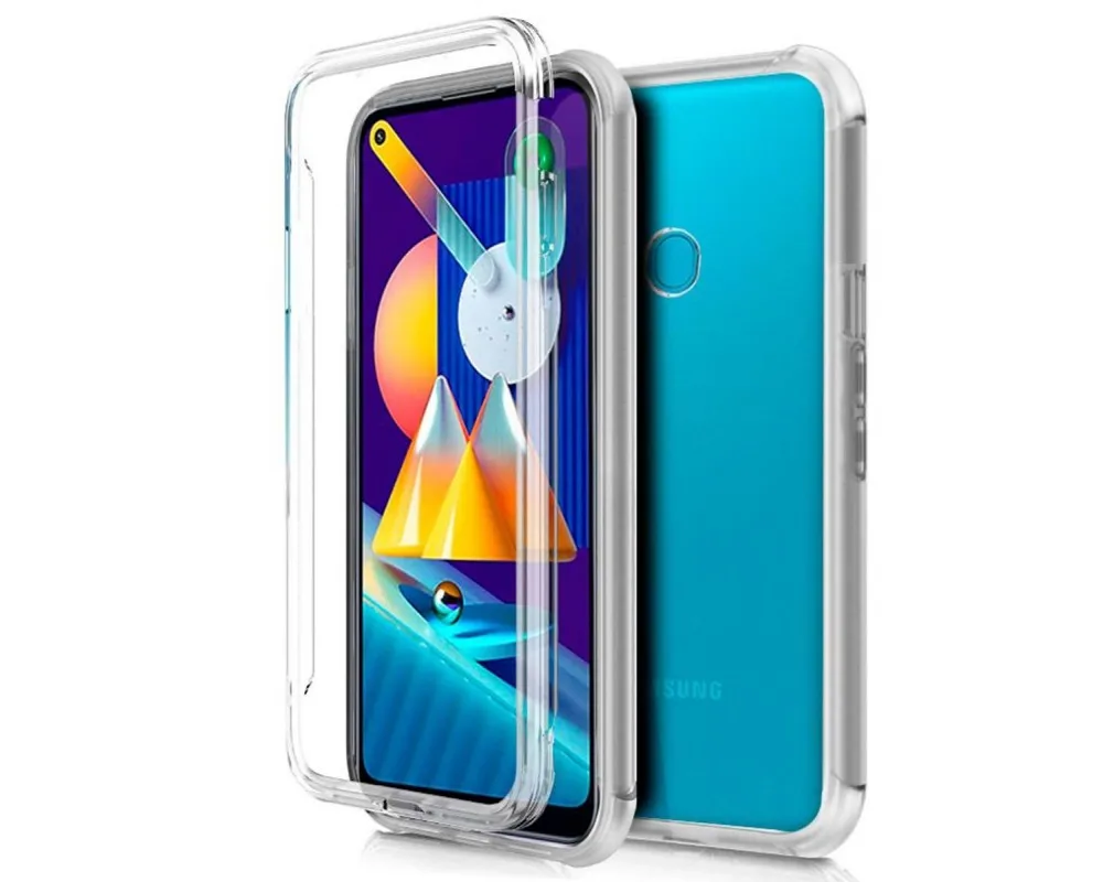 Full transparent Pc + Tpu Full Body 360 case for Samsung Galaxy A11 / M11