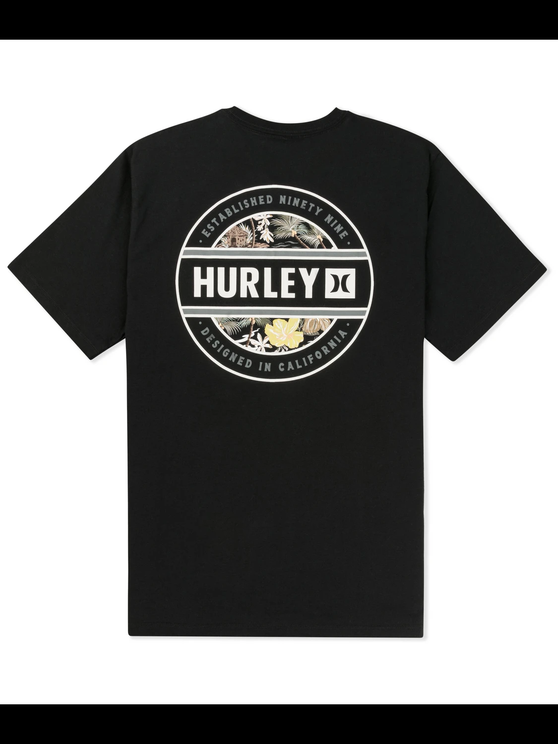 Tropisches Blumenkreis-Abzeichen Vintage Surf Marken-Grafik T-Shirt Baumwolle Herren Damen T-Shirt Sommer Outdoor Casual Top – Detail 7