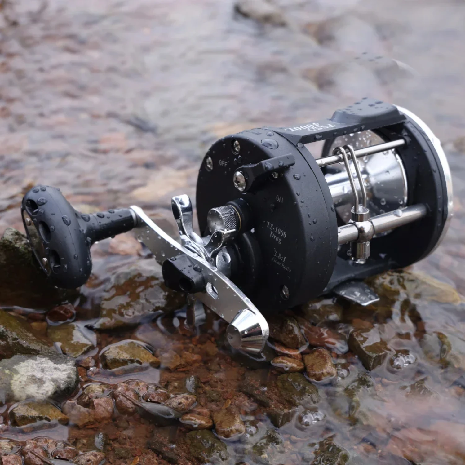 Baitcasting Fishing Reel 28kg Max Drag Metal Coil Trolling Drum Fishing Reel  Bass Freshwater Fishing Molinete Mm baitcaster