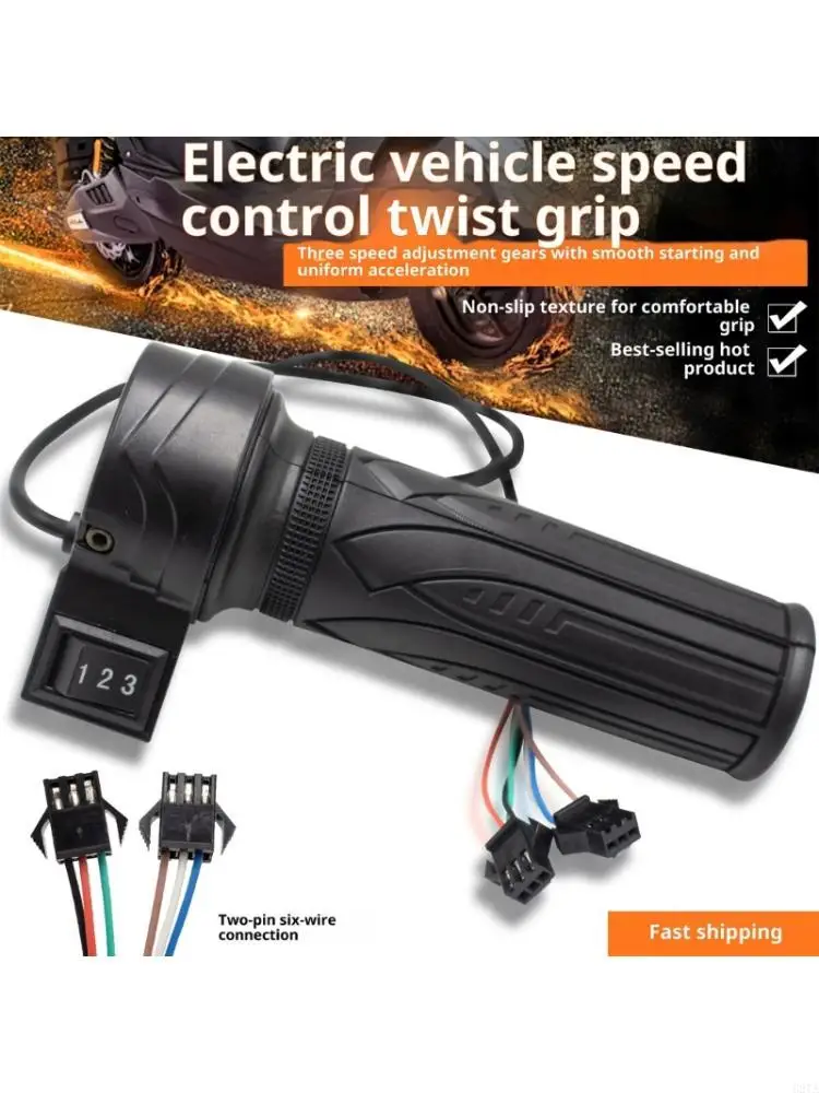 Electric Bike Control Handle with 1 2 3 Selector Grip Use Case