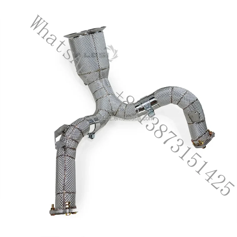 

High-flow exhaust pipe A8 3.0T D5 2019-2024 with heat shield, modified racing car performance