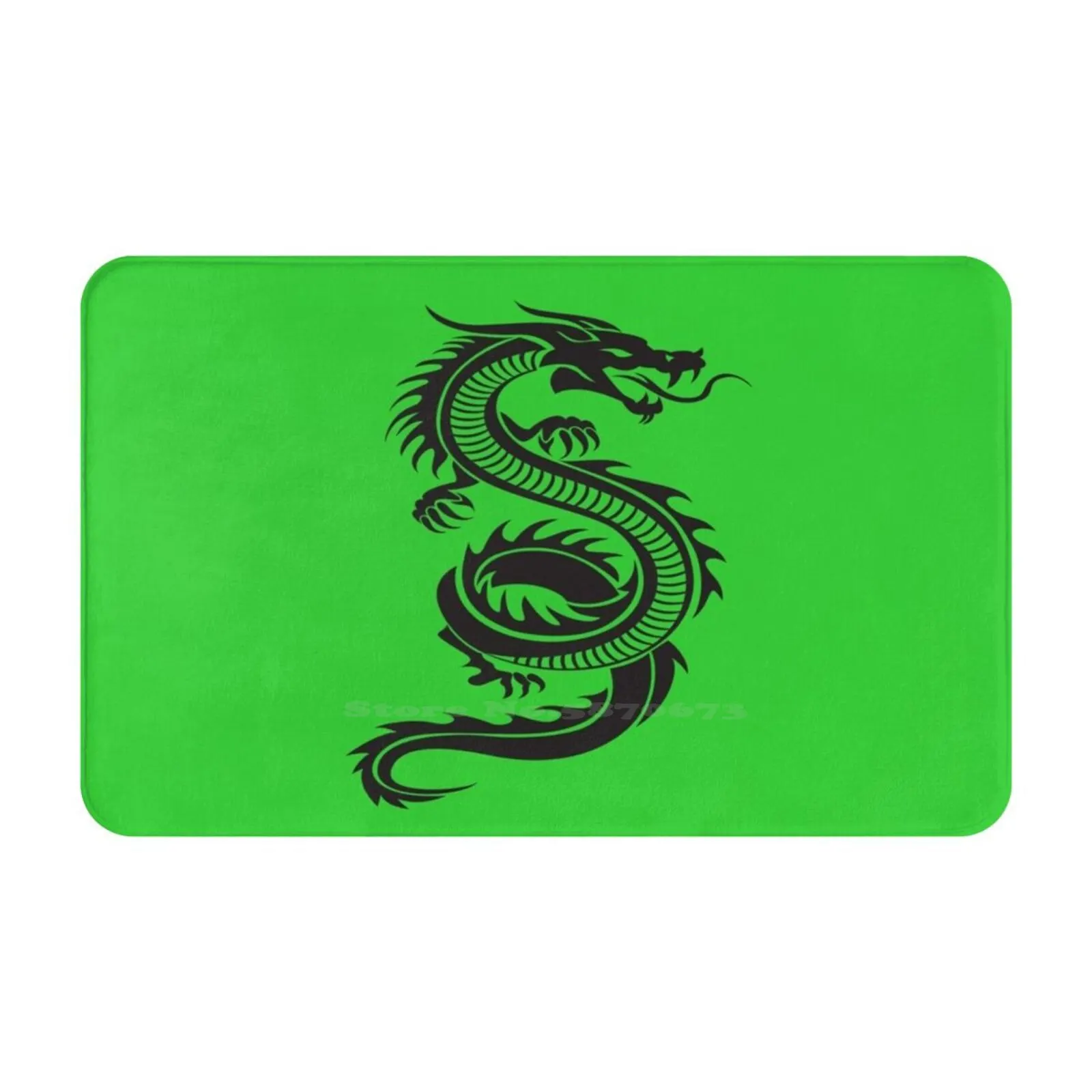 Color Art Black Dragon Soft Cushion Car Home Carpet Door Mat Magnet Dragon Skin Dragon Desk Mats Dragon Mouse Dragon Laptop