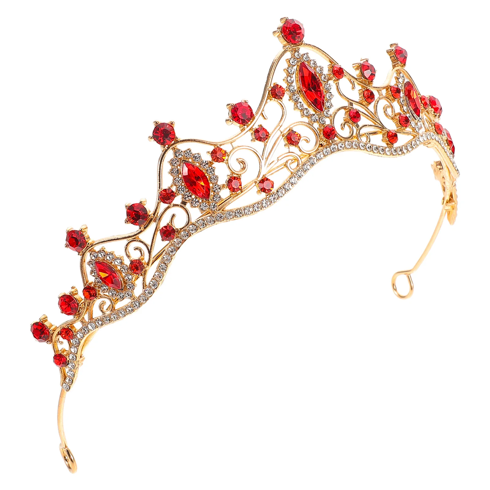 

Bridal Crown Elegant Sparkling Wedding Tiara Lightweight Comfortable Fit For Bride Party Cosplay Stage Rhinestone Princess