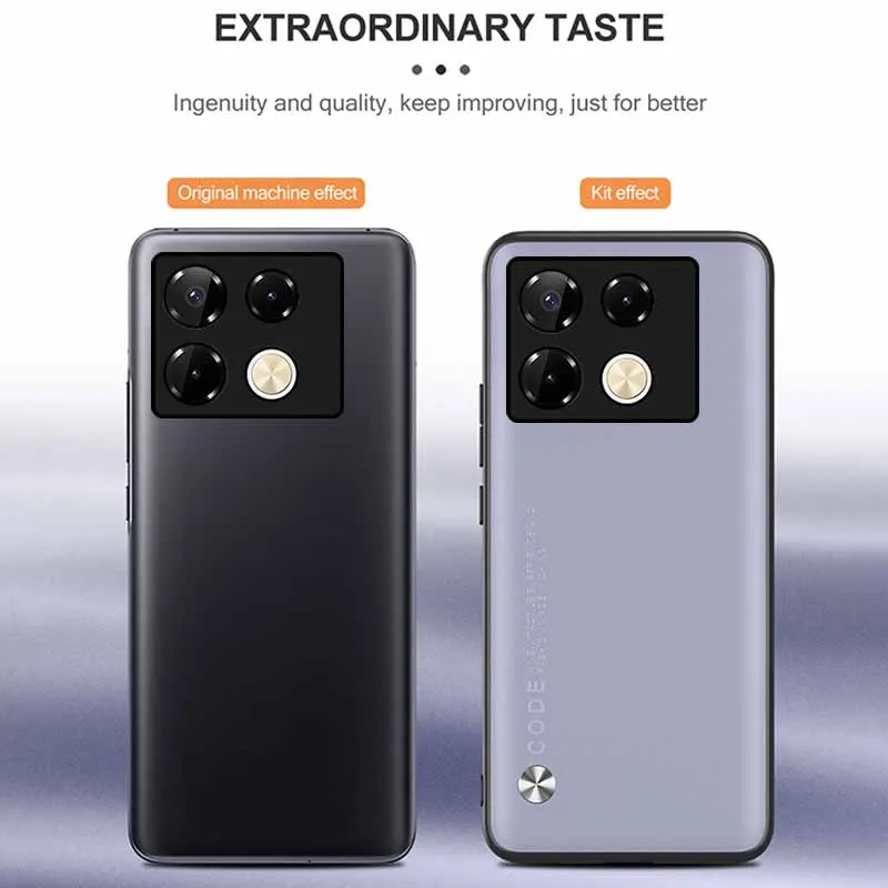 For Infinix Note 40 Pro Case Leather Shockproof Protect Cover For Infinix Note 40 Note40 Pro Plus 5G Soft Silicone Frame Shell
