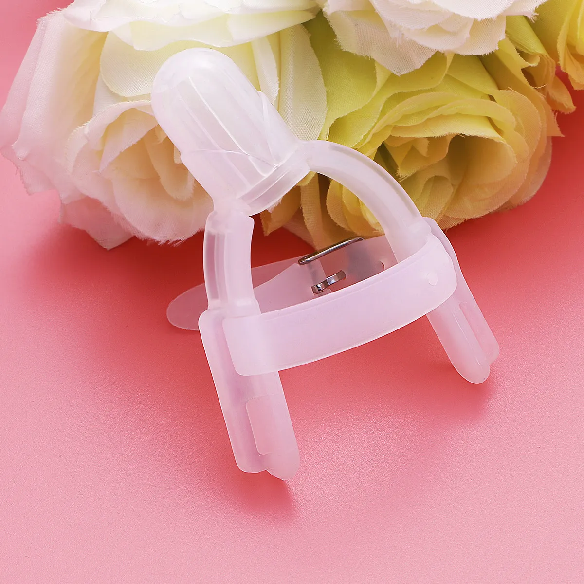 

Прозрачный силиконовый защитный колпачок для пальца от укусов, пищевой силикон, регулируемый дизайн с петлей, для младенцев и малышей