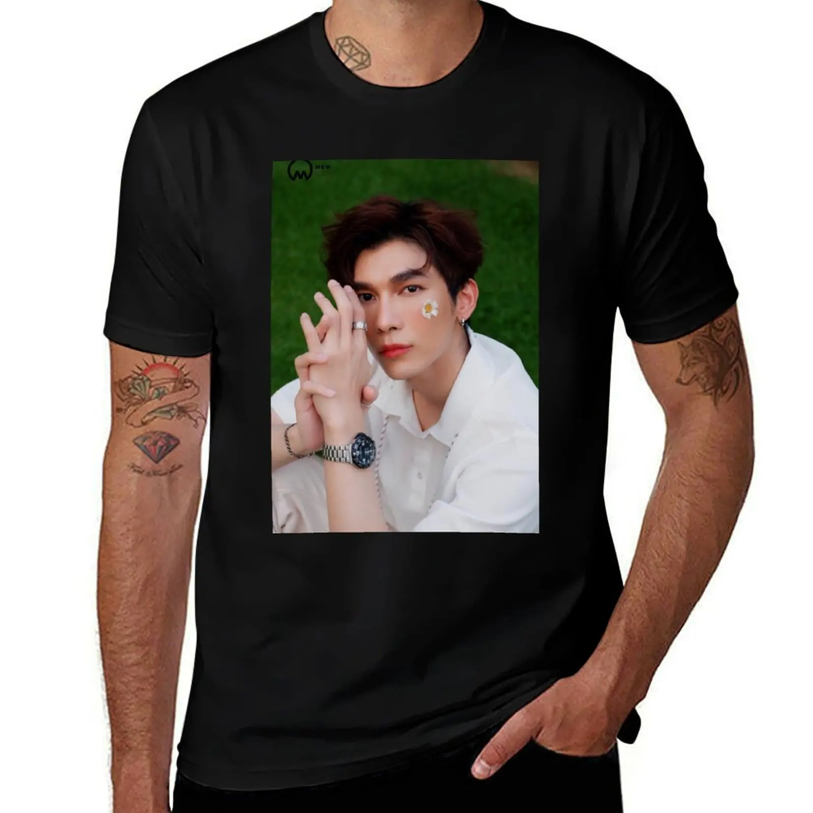 

with t prints pack Suppasit Aesthetic t T-Shirt t man shirts men cotton white for shirt 100% luxury brand shirts