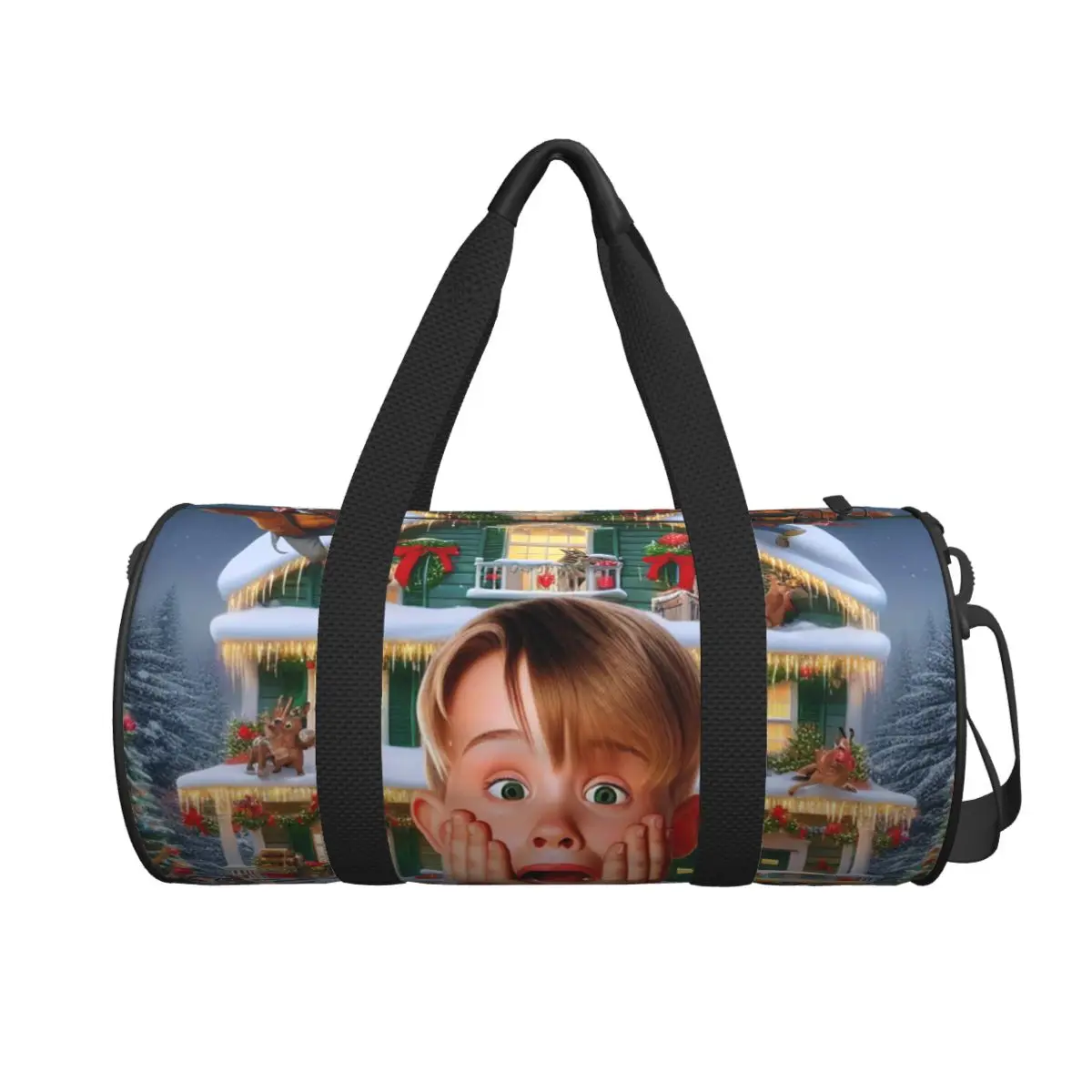 

Home - Comedy Film Home Alone Funny (10) Large Duffle Gym Bag Waterproof Duffle Travel Bags Handbags Fitness bag
