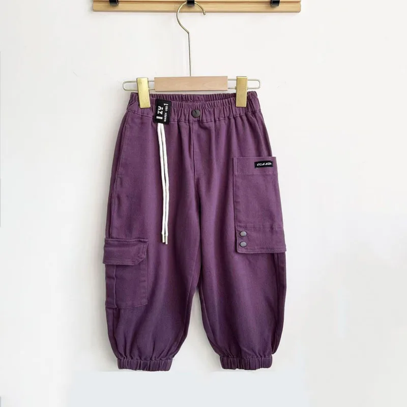 

Boys' Leisure Spring and Autumn New Style Small and Medium-sized Children's Long Pants Korean Version Workwear Explosive Street