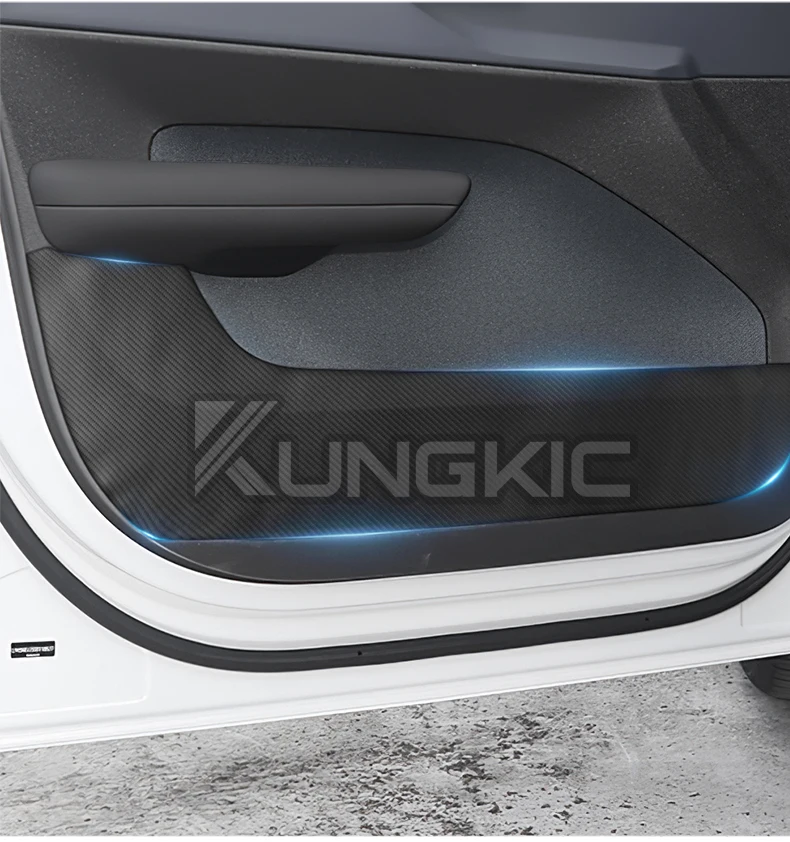 Autotür-Antikickmatte Aufkleber für Volvo EX30 2023 2024 2025 2026 Türschutz Innenraummatte Dekorative Fußmatten – Detail 9