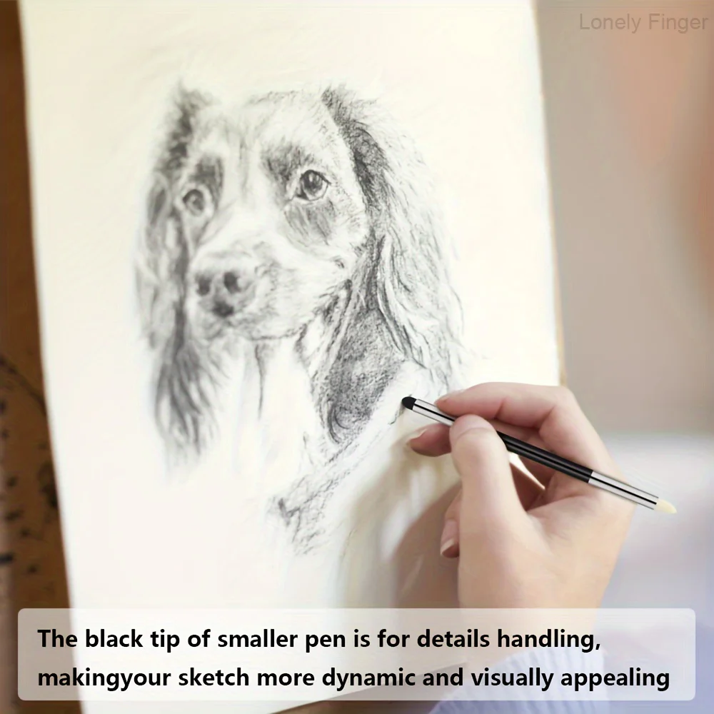 30 قطعة من جذوع المزج للرسم، وأقلام المزج الإسفنجية والمبراة، وعصي الرسم الفنية للفنانين الطلابي C