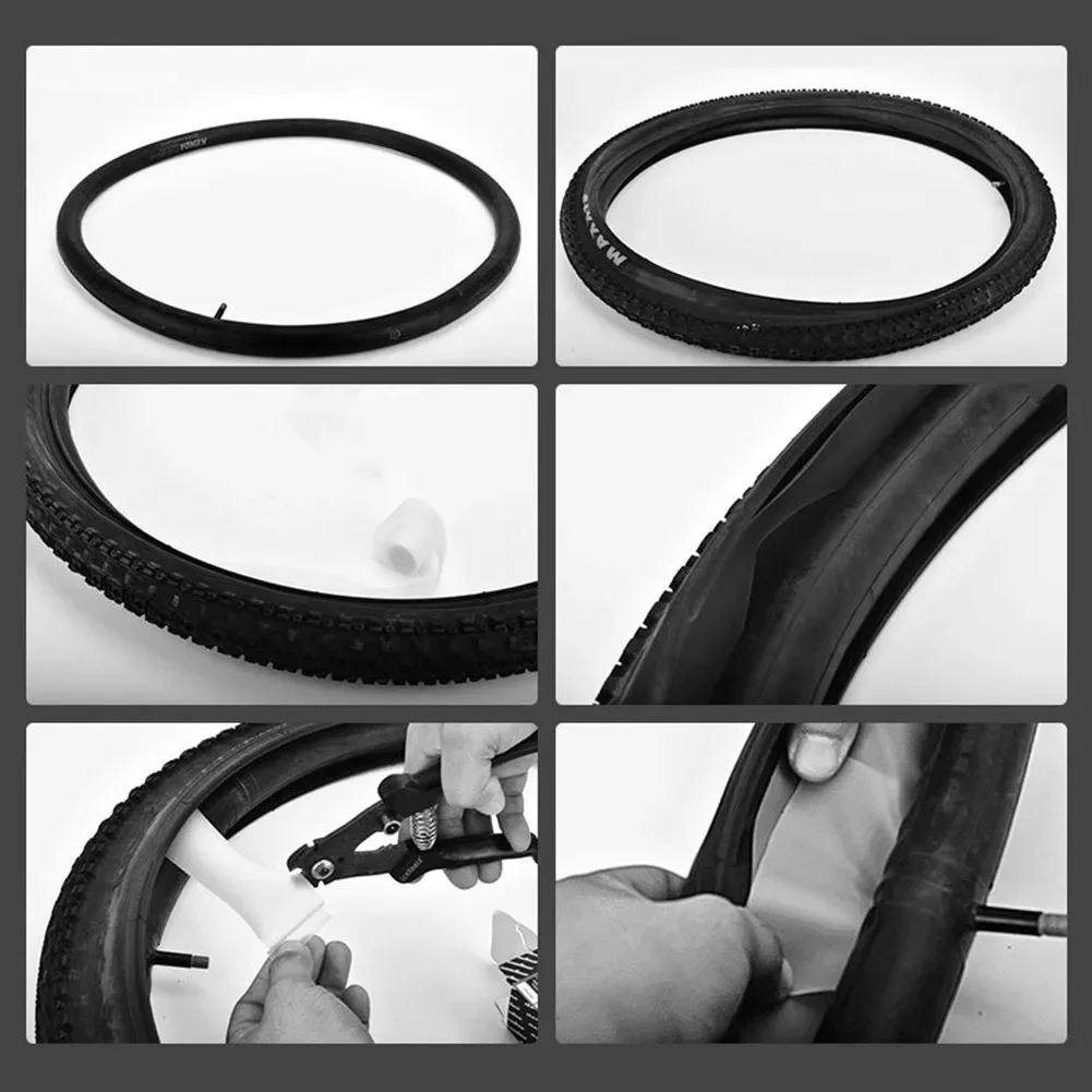 Bicycle Tyre Liner Kit (Includes 2 Protectors) Elastic Polyurethane Material Safety From Flat Tires During Rides