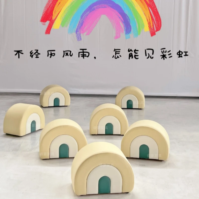 Kids chair children stool rainbow lovely design