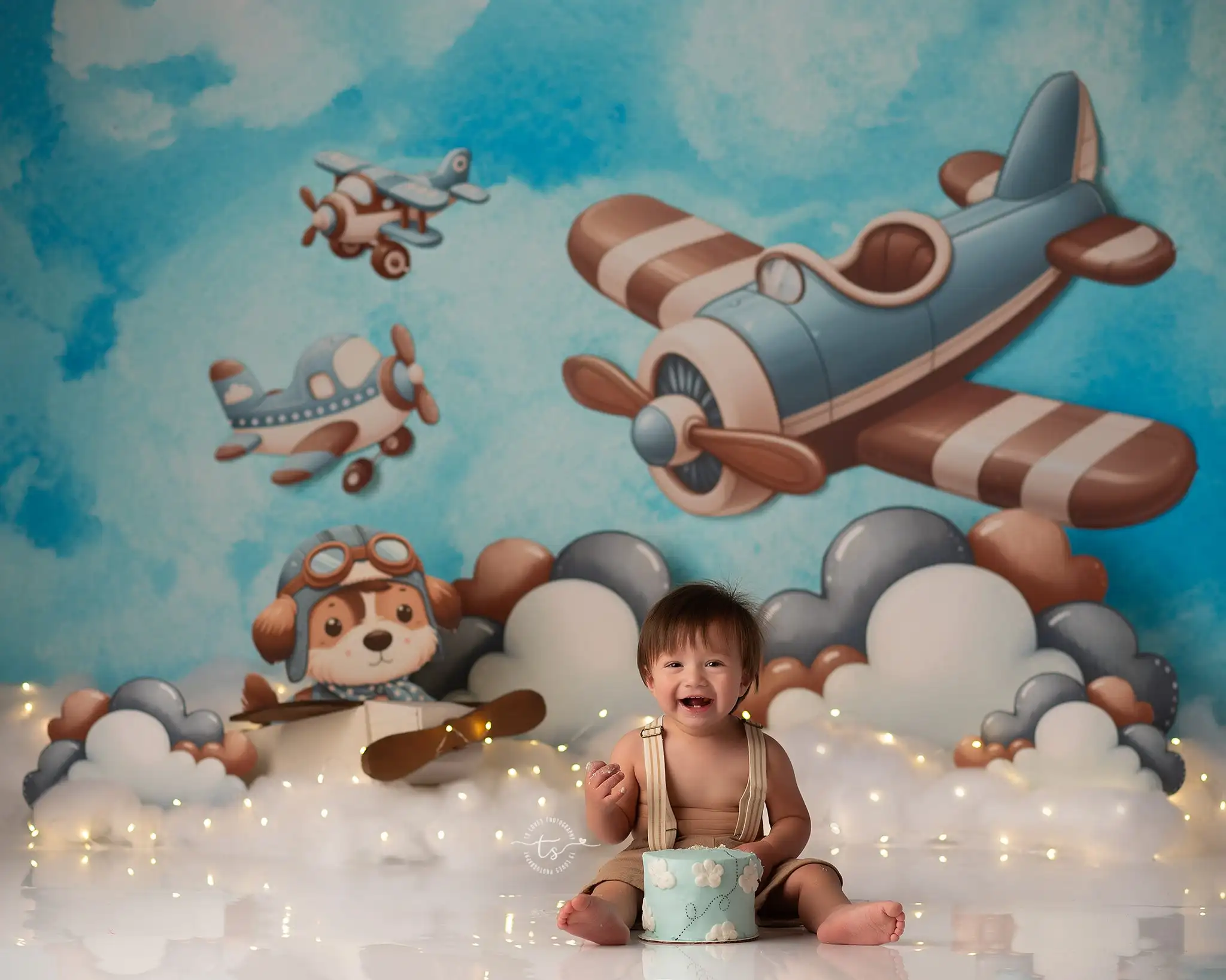 Age of Aviation Backgrounds Kids Adult Photography Props Child Baby Decors Jet Aircraft  Pilot Photo Studio Backdrops