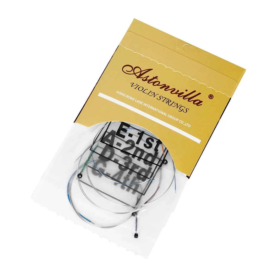 Astonvilla AV32 الكمان سلسلة الألومنيوم والمغنيسيوم أربعة سلسلة الكمان سلاسل معدنية حبة رئيس دائم الكمان الملحقات أجزاء