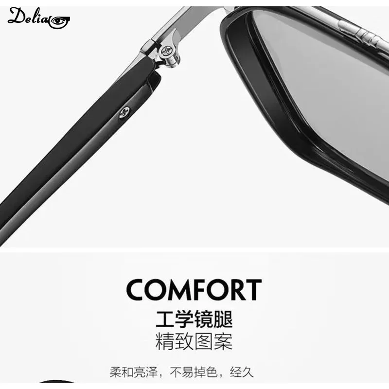 Intelligent Photochromic Sunglasses for Men Professional Day Night Driver Fishing Sunglasses Retro Luxury Design Glasses Vintage