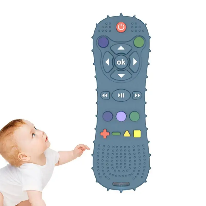 Baby Remote Control Teether Toy Silicone Teethers For Babies Newborn Toys Teething Toys Chew Toys For Kids Teether Sensory Toys