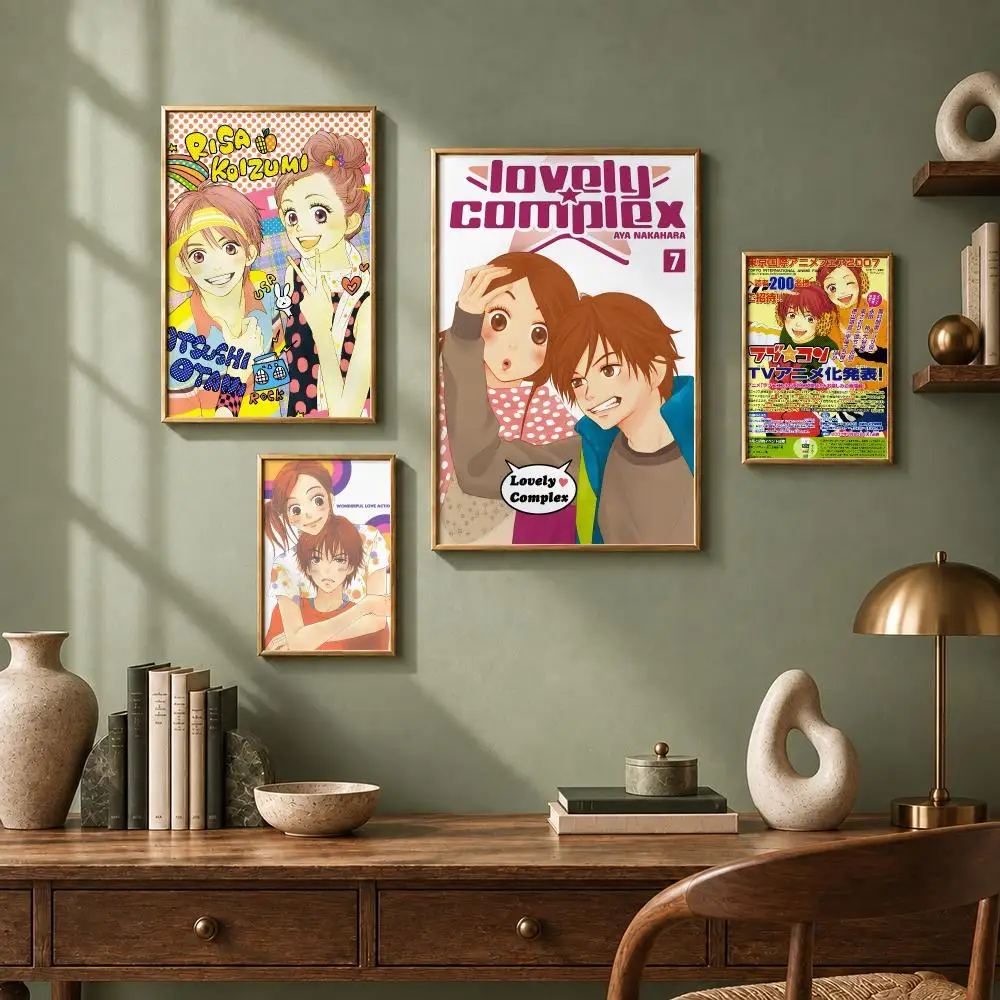 Romantic Anime L-Lovely ComplexS Poster HD Self-Adhesive No Residue After Removal Ideal for All Kinds of Wall Decor