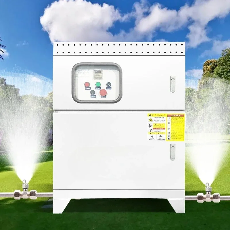 High pressure spray humidification, atomizing spray machine fogson system artificial fog attraction courtyard rockery park