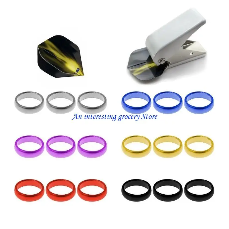 

652D 10Pcs Shaft Protector Flights O Rings Spare Grippers Rings Indoor Games Nylon Equipment Accessories