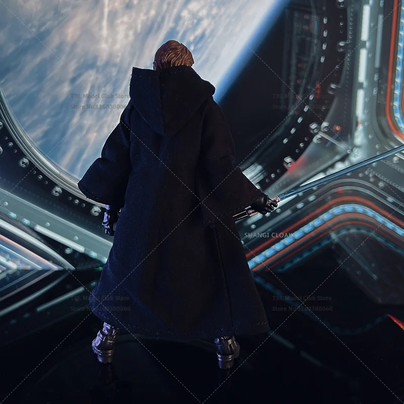 Capa de roupas masculinas em escala 1/12, cavaleiro jedi anakin, filmes clássicos de ficção científica para hb, figura de ação de 6 polegadas, cena de soldado