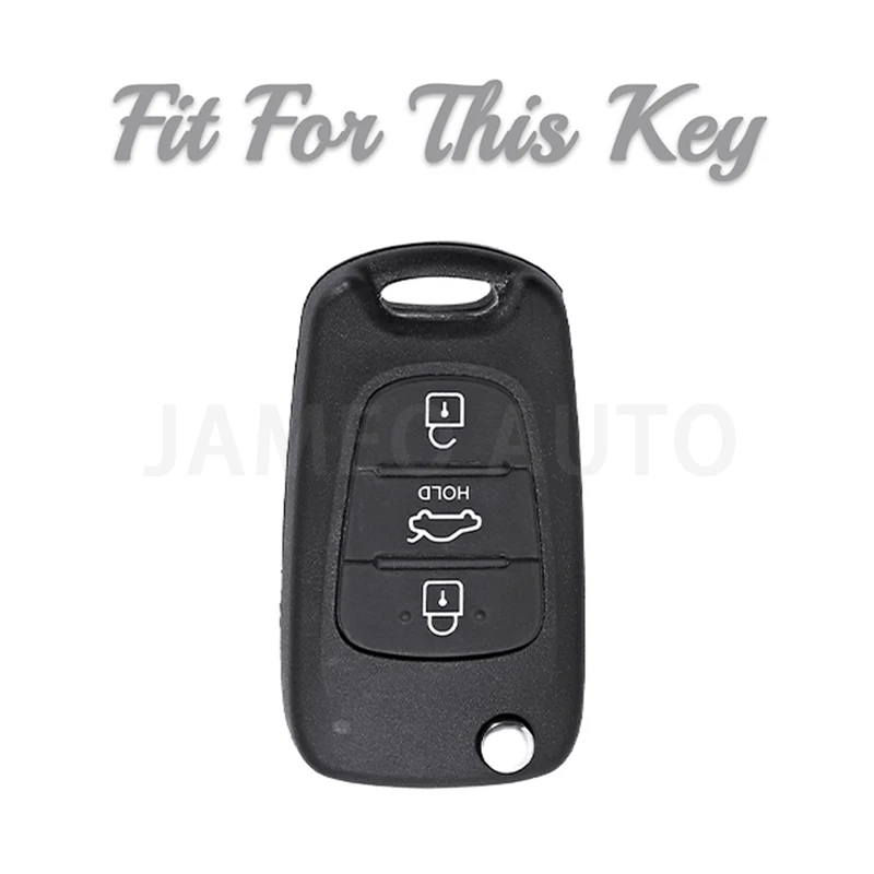 Per Kia Rio K7 K5 Sportage Sorento per Hyundai I20 I30 Elantra Azera Veracruz Veloster TPU Car Folding Key Case Cover Shell Fob