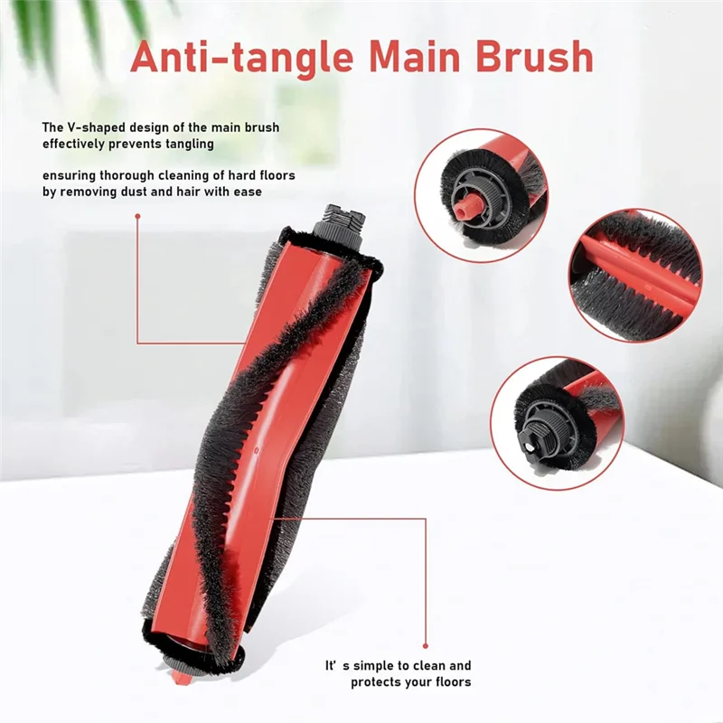 

INLIG-Replacement Accessory Kit For Roborock Q7 M5, Q7 M5+, Q7 L5 Vacuum Cleaner Parts Main Side Brush HEPA Filters Mop Cloth