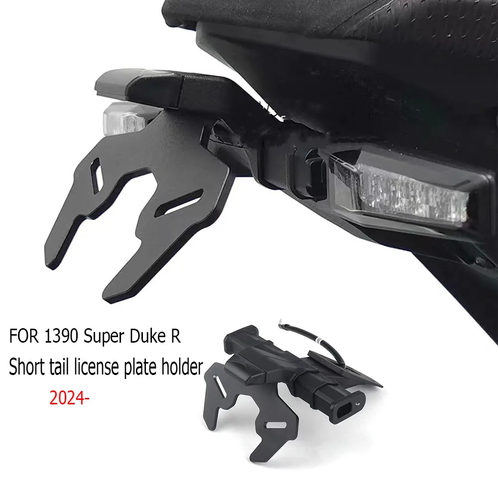 Motorcycle Rear Short Tail Stock License Plate Holder Tailstock Frame Bracket Kit For 1390 Super Duke R 2024-UP