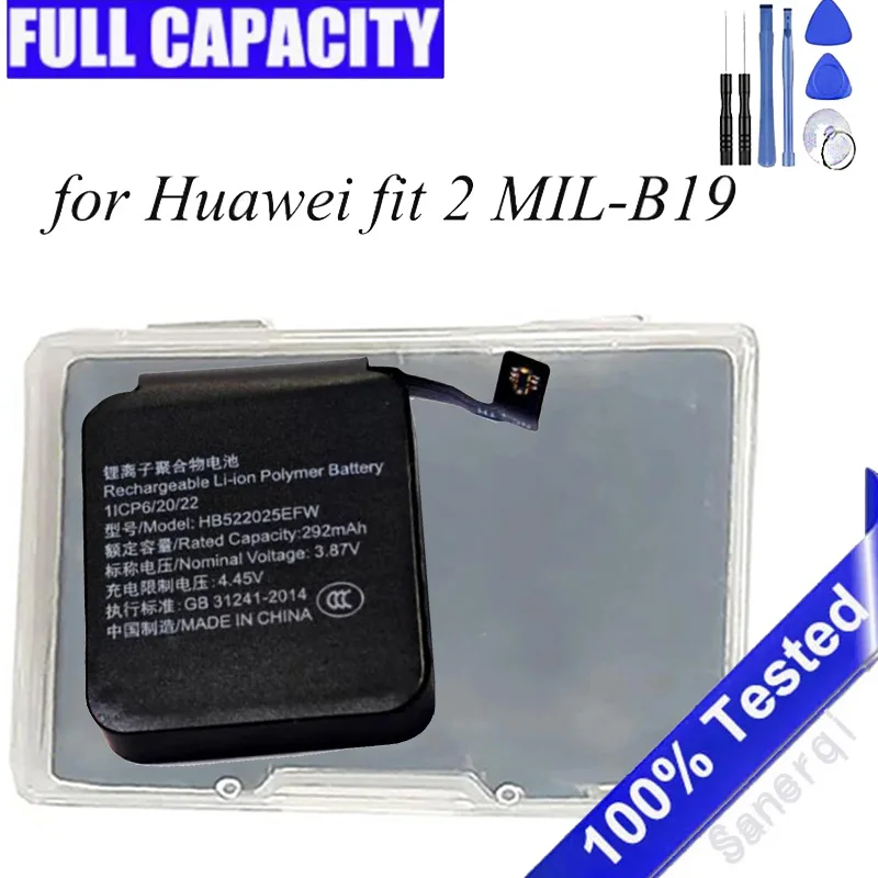 

Аккумулятор для Huawei Watch GT 3 42 мм HB522025EFW MIL-B19 Watch GT3, сменная батарея для умных часов с инструментами