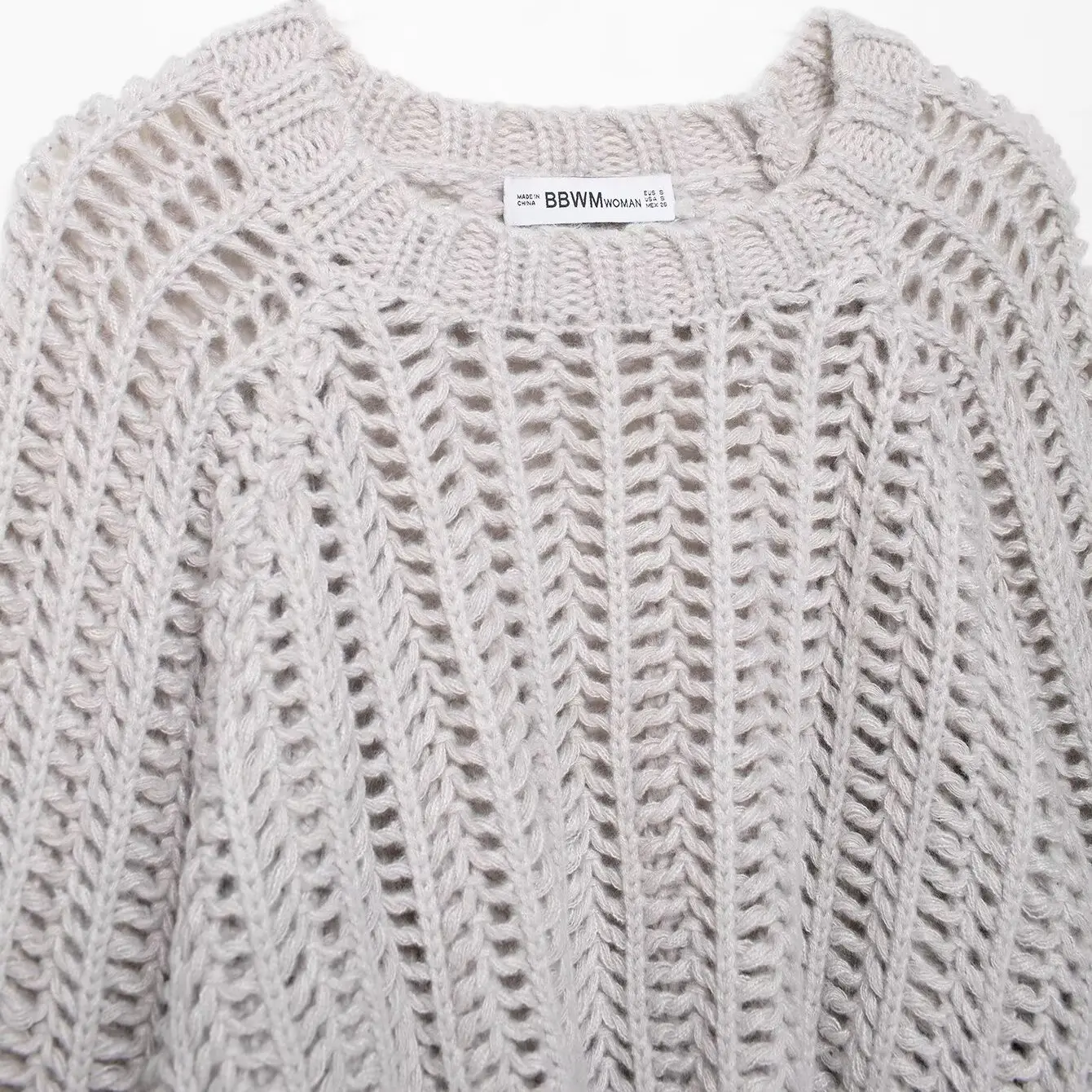JNLEAOG Frühling Neue frauen Faion Design Seite Dekorative Thi Nadel Top Warme Thermische Lange Sve runde Ne Pullover